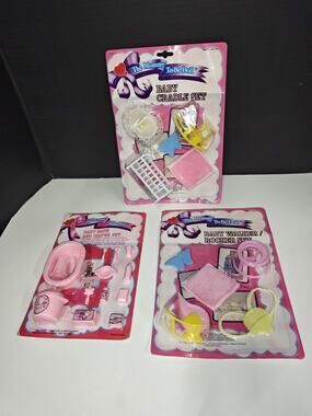 The Mommy To-Be Doll Baby Bath & Diaper, Baby Walker/Rocket set, & Baby Cradle